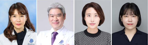 (왼쪽부터) 세브란스병원 가정의학과 이지원 교수, 연세암병원 갑상선내분비외과 강상욱 교수, 용인세브란스병원 가정의학과 권유진 교수, 강남세브란스병원 의학통계학과 이혜선 교수. 사진=세브란스병원