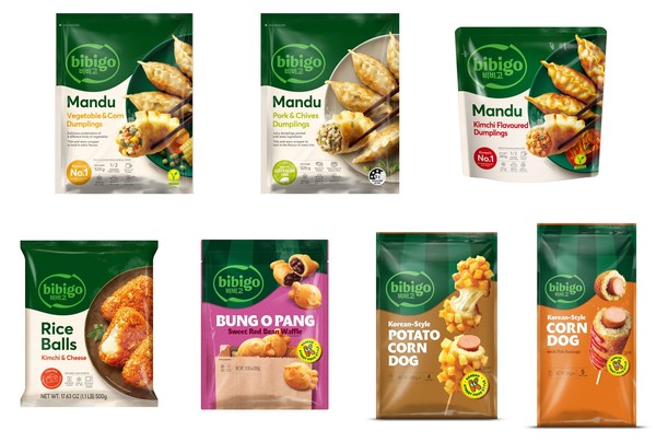 호주 '콜스(Coles)'에 입점한 CJ제일제당의 비비고 K-푸드 제품 7종. 사진=CJ제일제당<br>