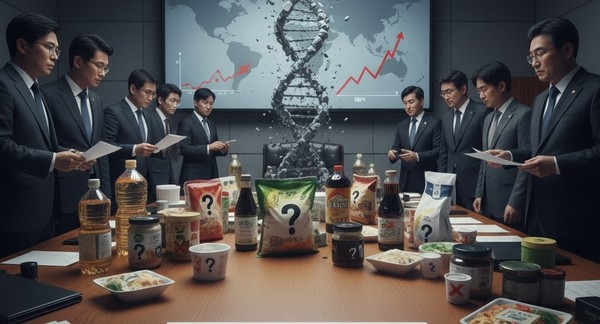 농민ㆍ소비자단체들은 지난 2일 국회 본회의를 통과한 식품위생법 일부개정법률안, 이른바 ‘GMO 표시제’ 개정안에 대해 “무늬만 완전표시제”라며, 정부에 GMO 표시제가 실질적인 완전표시제로 작동할 수 있도록 구체적인 로드맵 수립을 촉구했다. 사진=제미나이