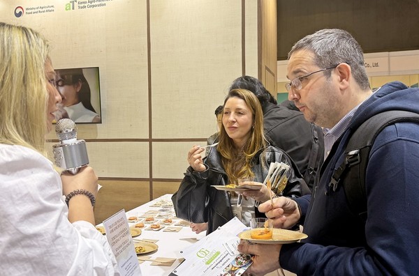 바르셀로나 국제식품박람회 한국관. 사진=aT<br>