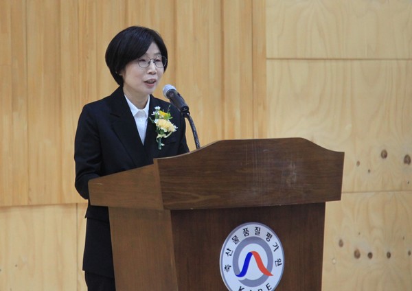 박수진 제13대 축산물품질평가원장. 사진=축평원<br>