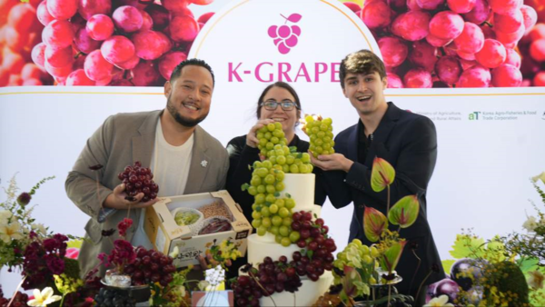 2025년 미국에서 열린 딸기‧포도 신품종 론칭쇼. 사진=농식품부