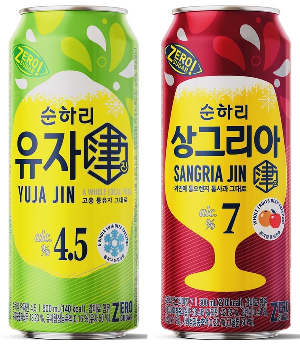 ‘순하리 유자진’과 ‘순하리 상그리아진’<br>